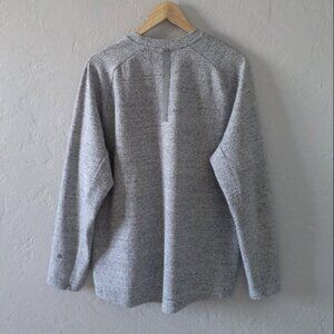 Lululemon At Ease Crew Heathered Melody Light Grey M